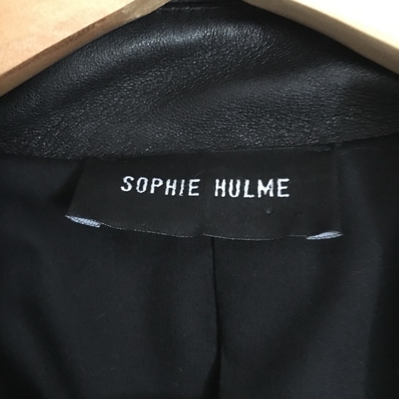 Sophie Hulme XS New Leather Biker Canvas jacket - Picture 3 of 8